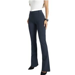 Betabrand Classic Dress Pant Yoga Pants Size M Bootcut Stretch Black Office